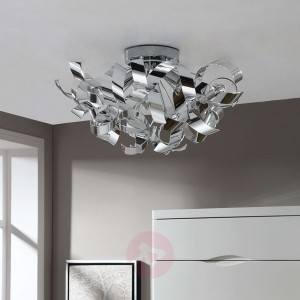 Piękna chromowa lampa sufitowa Elviro