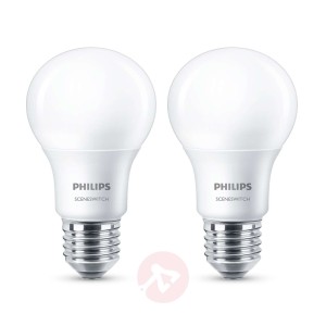 Philips E27 żarówka LED A60 SceneSwitch 8W 2 szt.