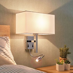Lampa ścienna Pelto, ramię z lampką 2 przełączniki