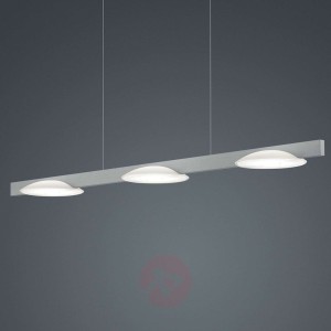 Helestra Pole lampa wisząca LED 3-pkt. niklowa