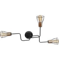 Lampa Tube II Three Black Brass