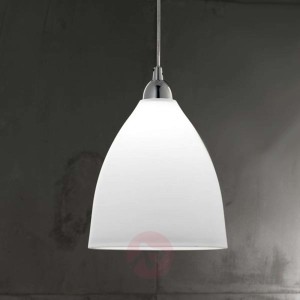 Szklana lampa wisząca PROVENZA, 20 cm, biała
