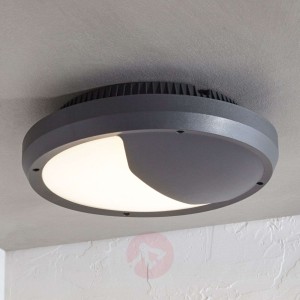 Kinkiet zewnętrzny LED Luan, IP65, ciemnoszary