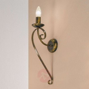 Delikatna lampa ścienna VENLA antyczne złoto