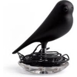 Zestaw 20 spinaczy biurowych z podstawką Nest Sparrow Black