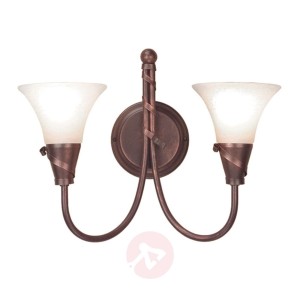 Lampa ścienna EMILY z miedzianą patyną