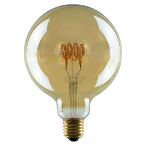 SEGULA żarówka globe LED 125 Curved E27 8W złota