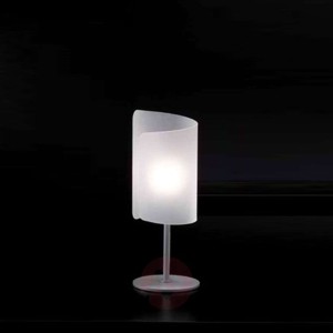 Urocza lampa stołowa Papiro satynowa