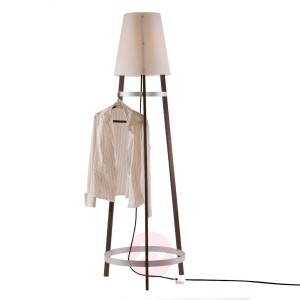 Lampa stojąca Wai Ting kabel kasztan olej