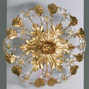 Lampa sufitowa AREZZO ze szklanymi kwiatami