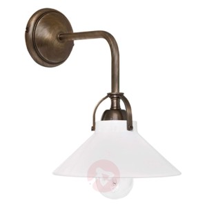 Odlew mosiężny, lampa ścienna Ike