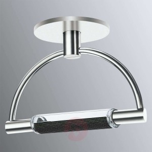 Ściemniana lampa sufitowa LED Gradi z chromowaniem