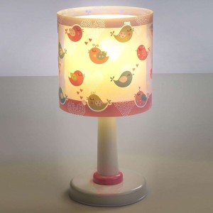 Urocza dziecięca lampa stołowa Birds