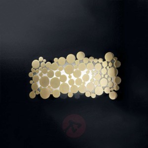 Wytworna L. ścienna, sufitowa BUBBLES jasnozłota