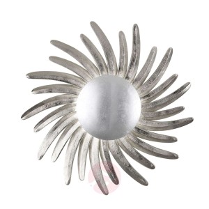 Kinkiet LED Bordeaux jako słońce, Ø 60cm, srebrny