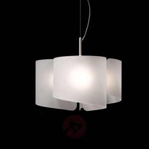 Lampa wisząca Papiro z klasą 3-pkt. satynowa