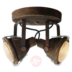 Modna industrialna lampa sufitowa Bentli 2-pkt.