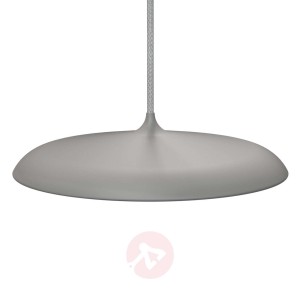 Płaska lampa wisząca LED Artist 25, szara