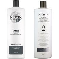 Nioxin System 2 Cleanser Shampoo 1000ml + Nioxin System 2 Scalp Revitaliser Conditioner 1000ml