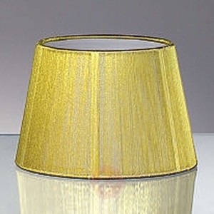 Duży abażur z organzy złoty