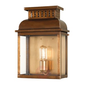 Westminster – lampa zewnętrzna z mosiądzu