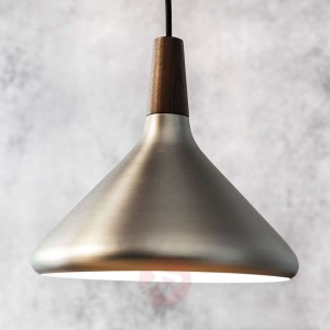 Lampa wisząca FLOAT ze szczotk. stali, 27 cm