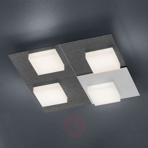 BANKAMP Cube lampa sufitowa 32 W 28x28cm, antracyt