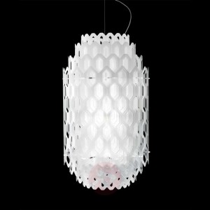 Biała designerska lampa wisząca LED CHANTAL