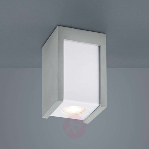 Helestra Pont downlight kątowy beton, biały