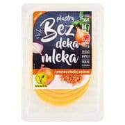 Plastry bez deka mleka - Vege plastry do kanapek z cebulką prażoną wędzone