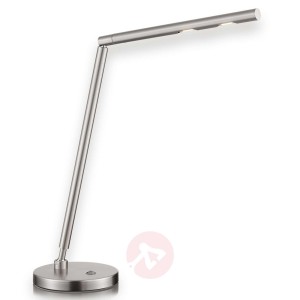 Ponadczasowa lampka biurkowa LED Glance nikiel