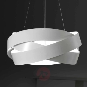 Lampa wisząca Pura w kolorze białym, oprawa E27
