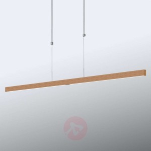 Lampa wisząca LED Pia, jak jasne drewno