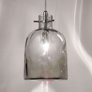 Designerska lampa wisząca Bossa Nova szary dym