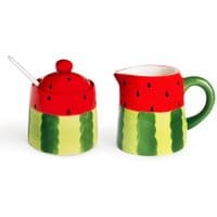 Zestaw mlecznik i cukierniczka z pokrywką Watermelon