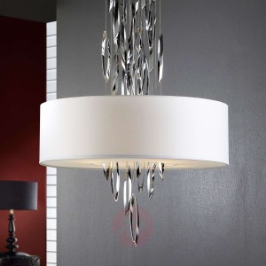 Domo lampa wisząca LED z chromowanymi elementami