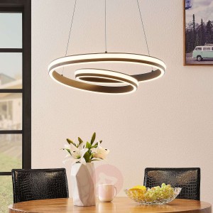 Lucande Gwydion lampa wisząca LED, 60 cm