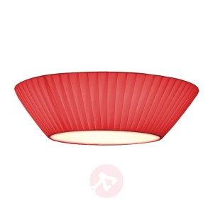 Prosta lampa sufitowa Emma, śr. 50 cm czerwona