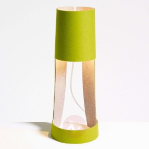 Lampa stołowa Mia zielon i szary