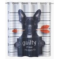 Zasłona prysznicowa Guilty Dog 180x200 cm