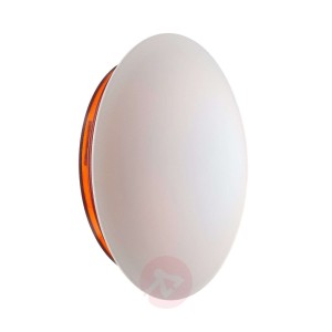 Kinkiet LED Bis IP44 z pomarańczową podstawą