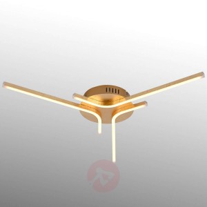 Lampa sufitowa LED Gregor, 3-punktowa, kolor złoty