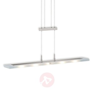 5-punktowa lampa wisząca LED Linear nikiel