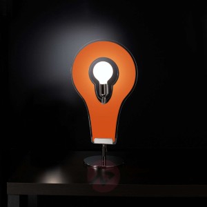 Spektakularna lampa stołowa Flat 32 pomarańczowa