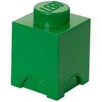 Pudełko z pokrywką Lego Square Dark Green