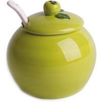Cukierniczka z pokrywką i łyżeczką Apple
