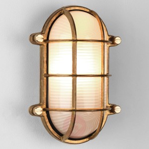 Lampa zewnętrzna Thurso Oval w kolorze mosiądzu