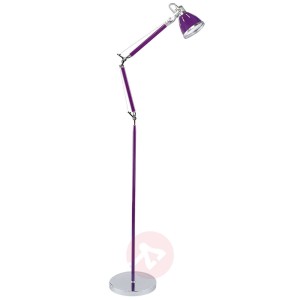 Fioletowa lampa stojąca JERONA, regulowana