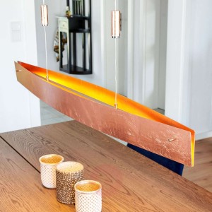 Lampa wisząca LED MALU, antyczna miedź, 100 cm