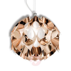 Miedziana lampa wisząca FLORA, 36 cm